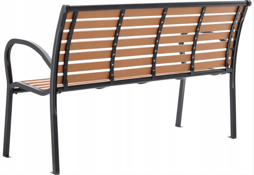 Скамейка садовая Garden Line 125&times;60&times;80 см, коричневая, 2 места MEB0865 фото