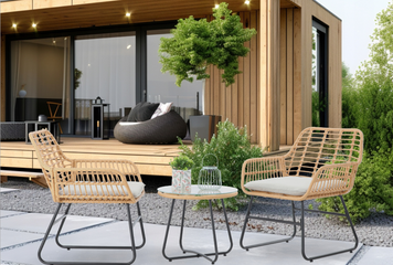 Комплект садовой мебели Garden Line LEUCA ABI3408, 2 кресла и стол, ротанг ABI3408 фото