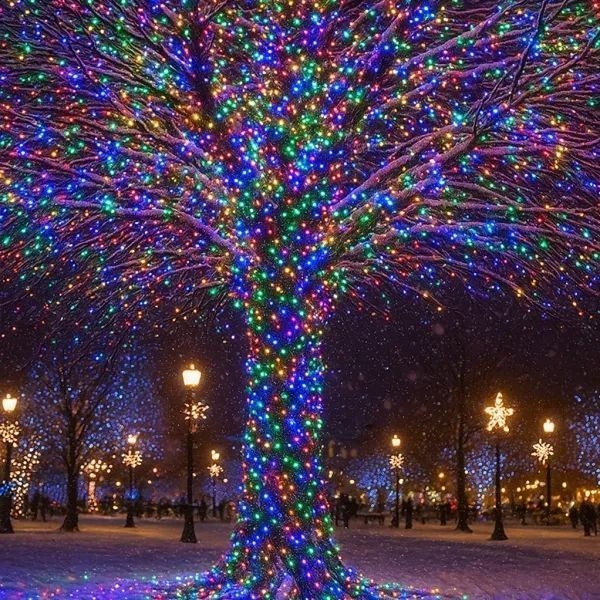 Гірлянда нитка 100 м, 1000 LED, різнокольорова CF1000L100MWML фото
