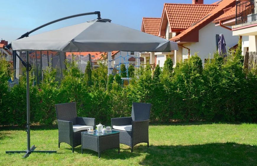 Садова парасоля Funfit Garden, 3 м, сіра 3054 фото