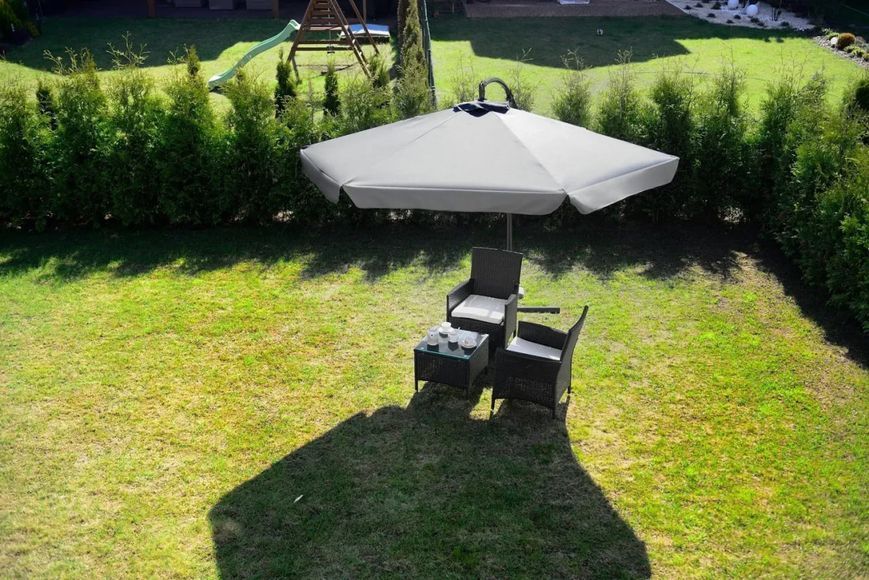 Садова парасоля Funfit Garden, 3 м, сіра 3054 фото