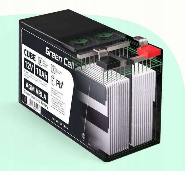 Акумулятор Green Cell AGM VRLA 12V 120 Ah AGM12V120AH фото
