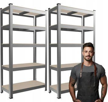 Набор металлических стеллажей 2шт, 180&times;90&times;30 см GWI0885 фото