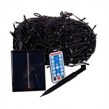 Гирлянда на солнечной батарее 100 м, 1000 LED, белая SB1000L100MBW фото