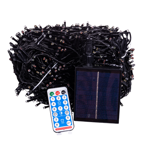 Гірлянда на сонячній батареї 100 м, 1000 LED, різнокольорова SB1000L100MBML фото