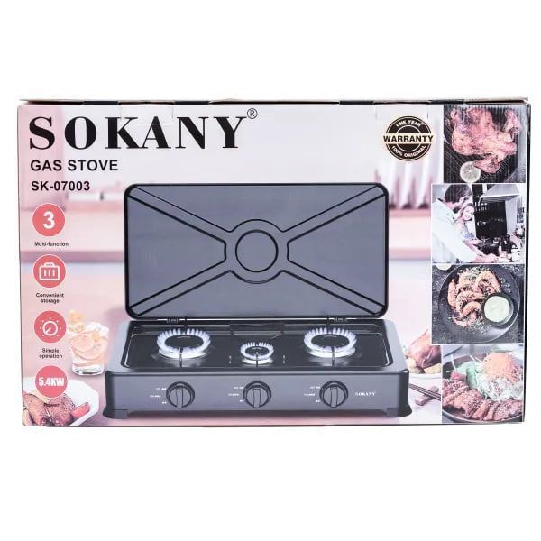 Плита газова настільна Sokany SK-07003 SK-07003 фото