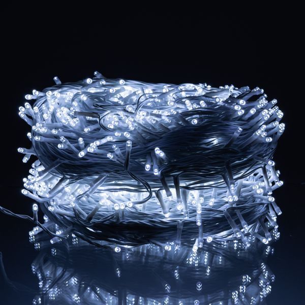Гірлянда нитка 100 м, 1000 LED, біла CF1000L100MWW фото