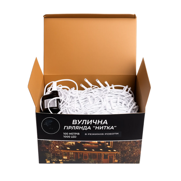 Гірлянда нитка 100 м, 1000 LED, жовта CF1000L100MWY фото
