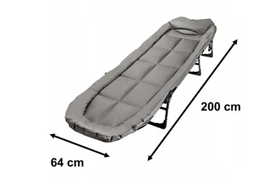 Польове розкладне ліжко Bass Polska BH 31008 &mdash; кемпінгове, металевий каркас, до 165 кг BH 31008 фото