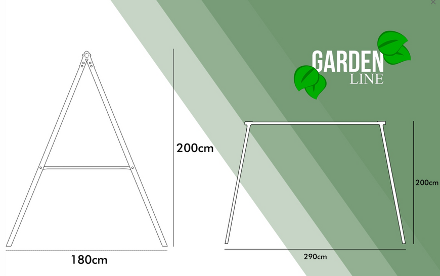 Садовые качели Garden Line KRE1111, двойная KRE1111 фото